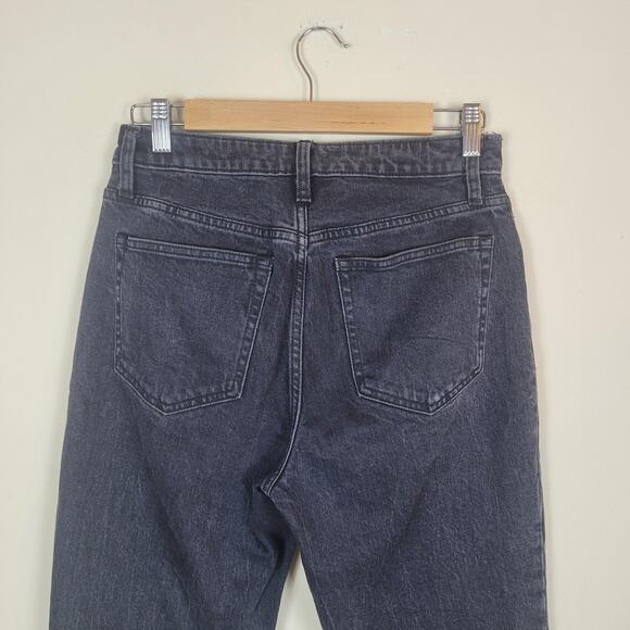 Abercrombie & Fitch Jeans Womens 27 4R Black Denim High Rise Mom Jean - Picture 4 of 8